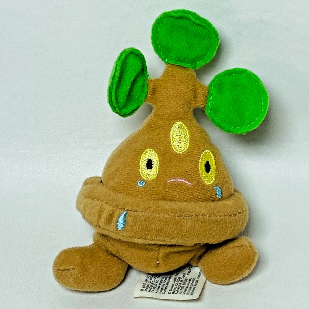 Mini Bonsly Pokemon Plush Jakks Pacific 2007 4" Poke Ball Throw Miniature Small